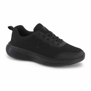 NEW FERRATO men's sport walking sneakers in black